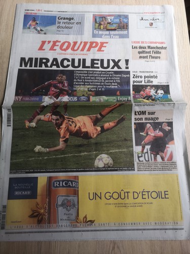 Equipe journal 12 2011 - l'equipe, 8/12/2011