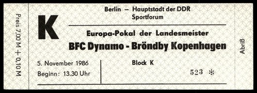 Biglietto dinamo berlino - biglietto,